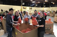 ACP Staff Volunteer at Local Food Bank