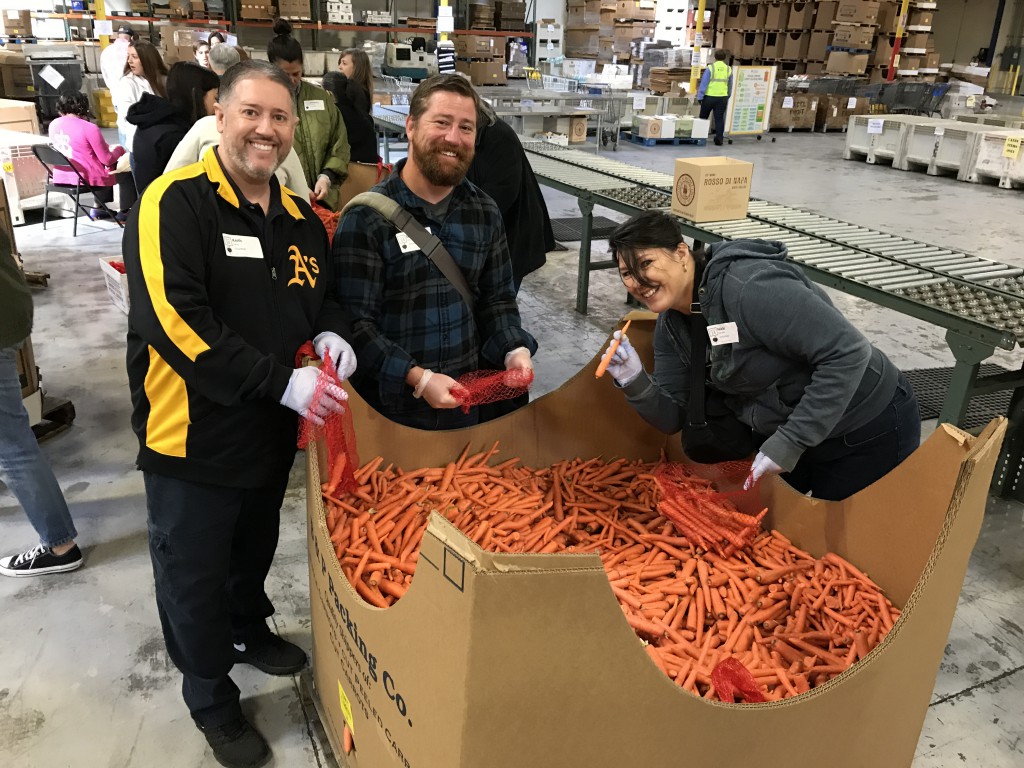 AVLS Staff Volunteer at Local Food Bank