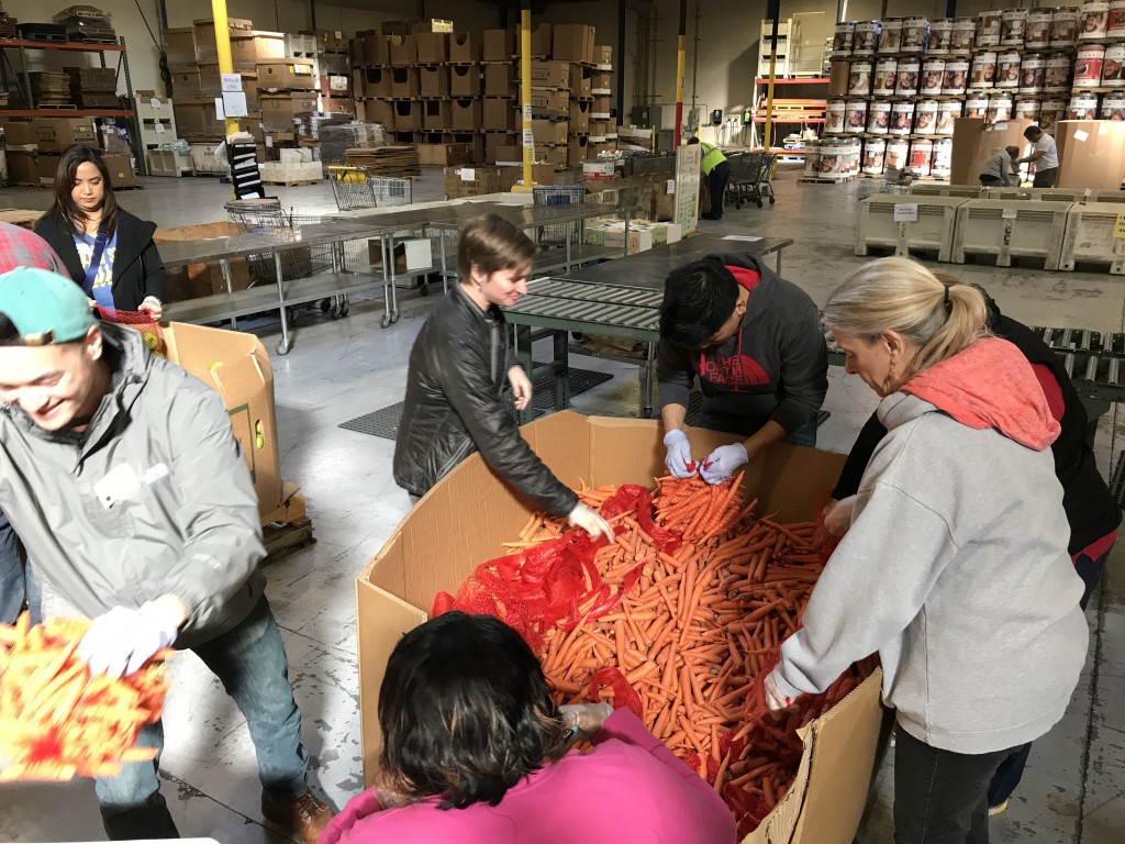 AVLS Staff Volunteer at Local Food Bank