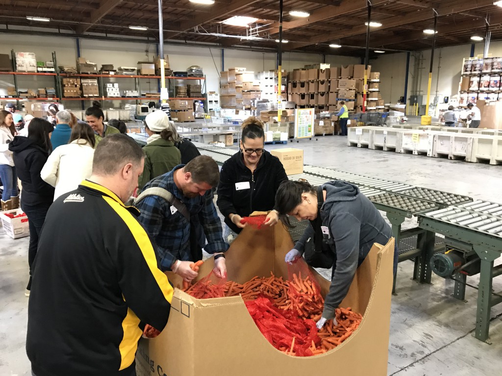 AVLS Staff Volunteer at Local Food Bank