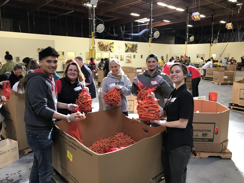 AVLS Staff Volunteer at Local Food Bank