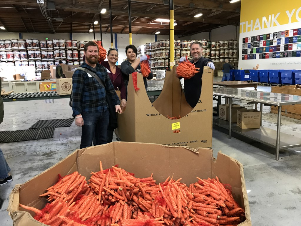 AVLS Staff Volunteer at Local Food Bank